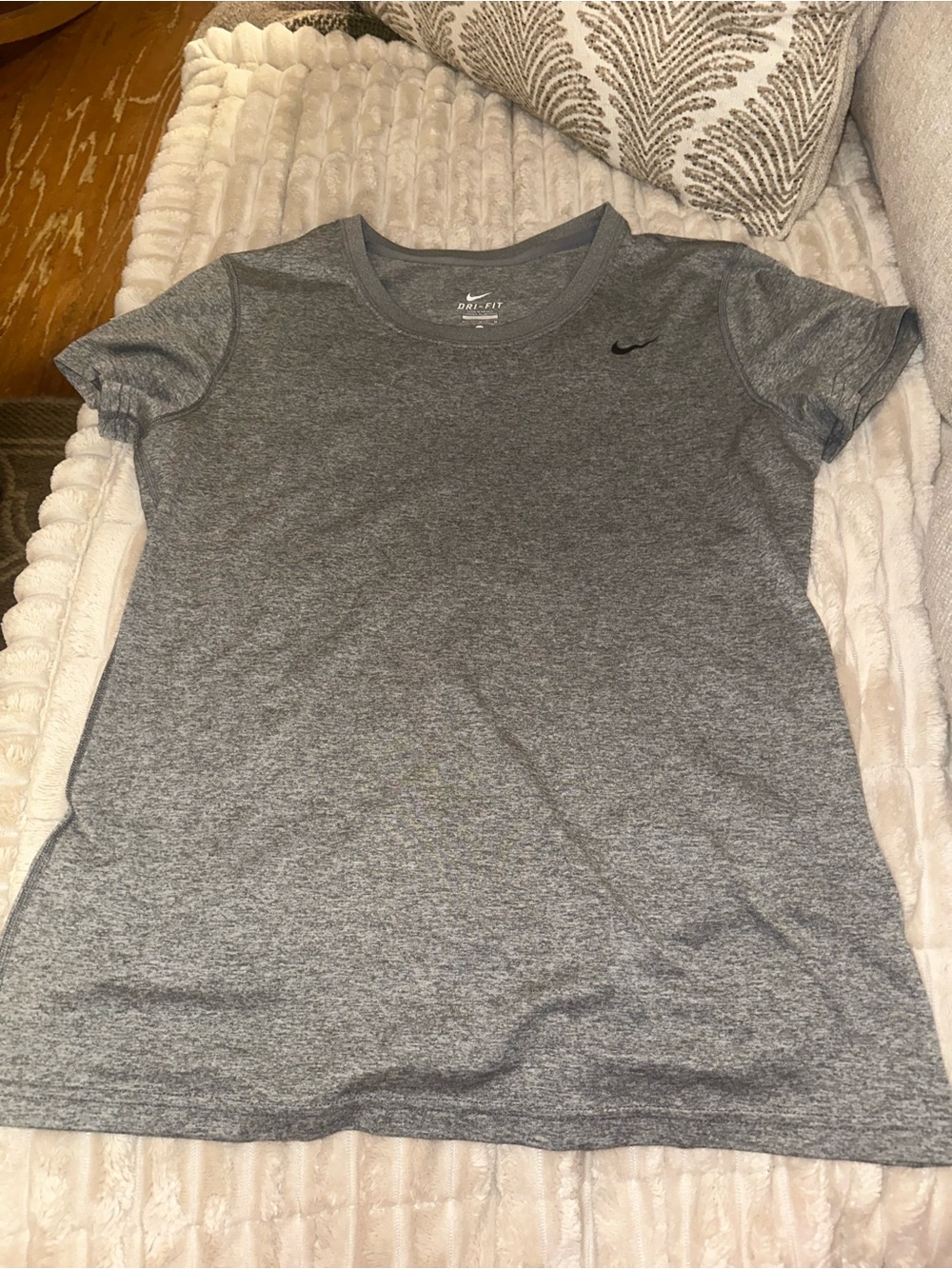 Nike Heather Gray Short-Sleeve Dri-FIT Tee
